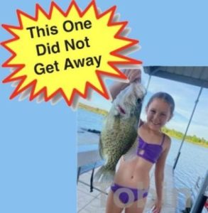 Tobin Granddaughter with Fish - water mark and starburst - LArRGE - blue